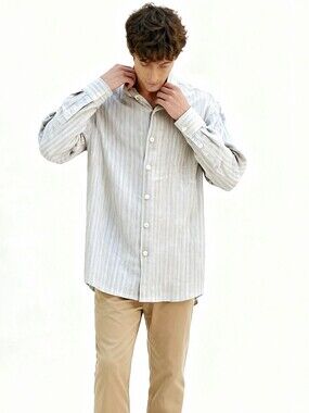 Tommy Bahama Men's Relaxed-Fit Linen-Blend Button-Down Shirt Size XXL
